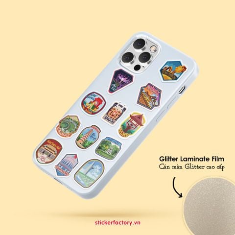  Vol.21 Cities in Vietnam - Little sticker sheet A6 