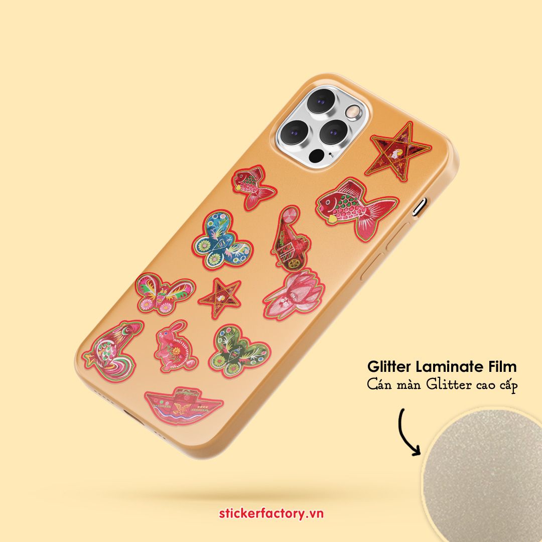 Vol.25 Vietnam Lanterns - Little sticker sheet A6