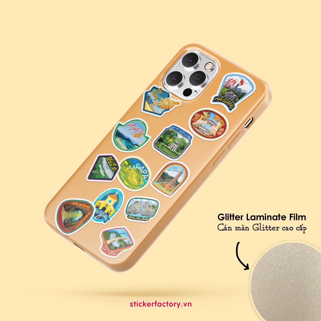 Vol.28 Vietnam Tourist Place - Little sticker sheet A6