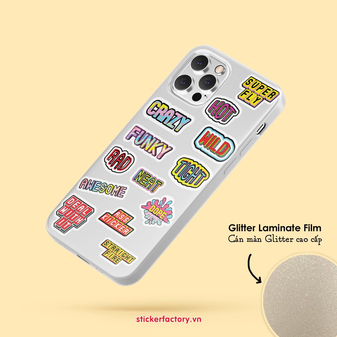 Vol.2 Dope comic words - Little sticker sheet A6