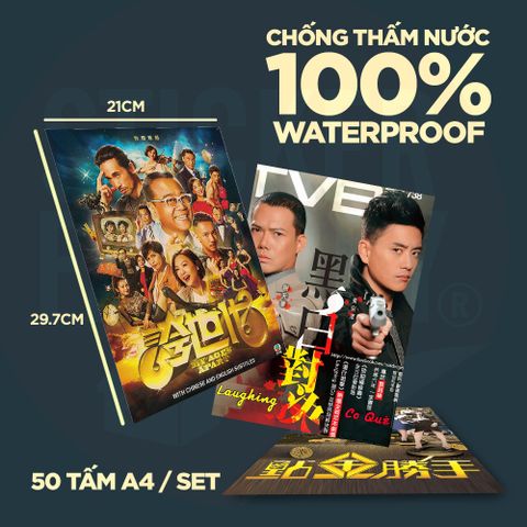  TVB - Set 50 Poster A4 dán tường trang trí 