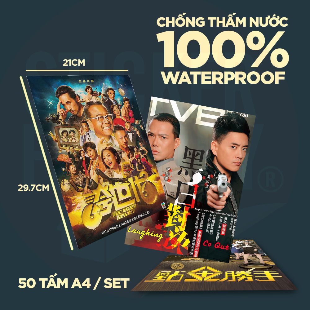 TVB - Set 50 Poster A4 dán tường trang trí