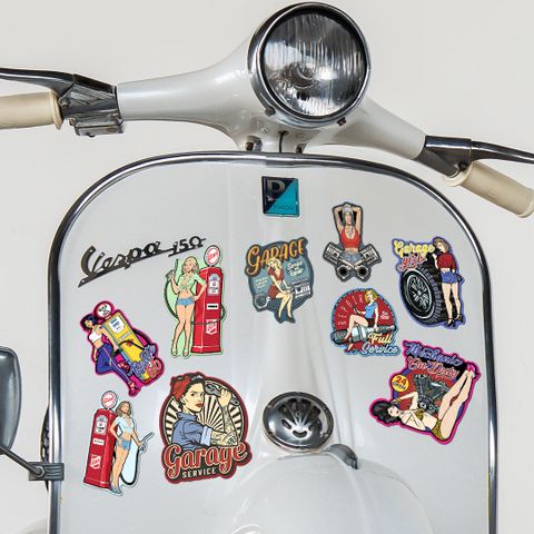  NO.11 Garage Girl - Sticker Sheet A4 