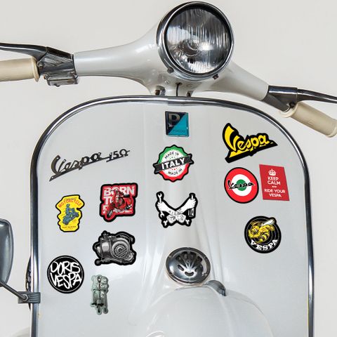 NO.07 VESPA - Sticker Sheet A4 