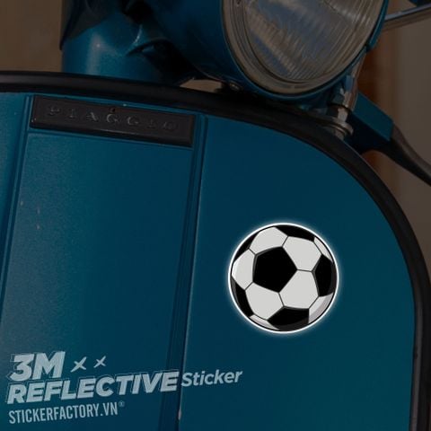  SOCCER BALL 3M - Reflective Sticker Die-cut 