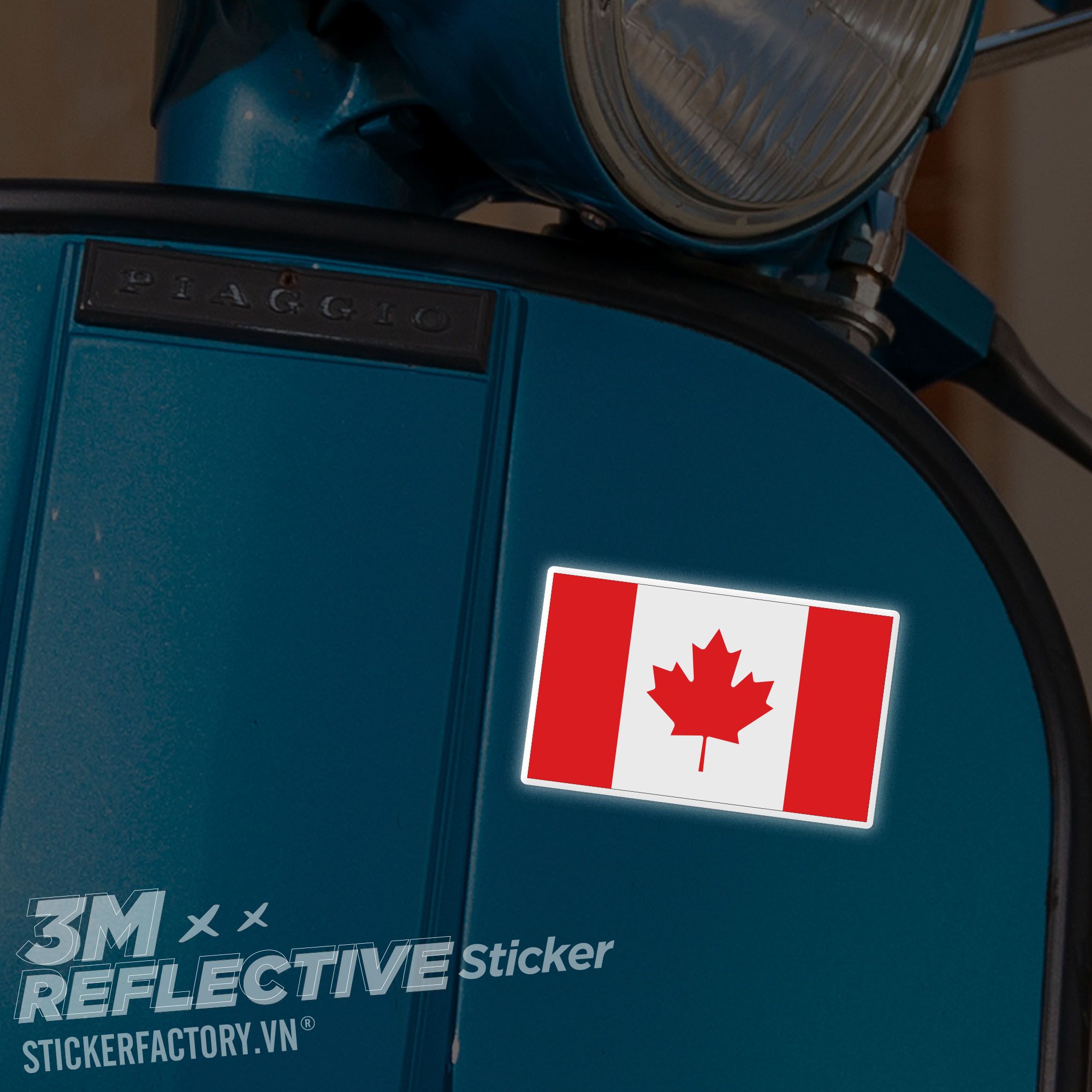 CANADA FLAG 3M - Reflective Sticker Die-cut