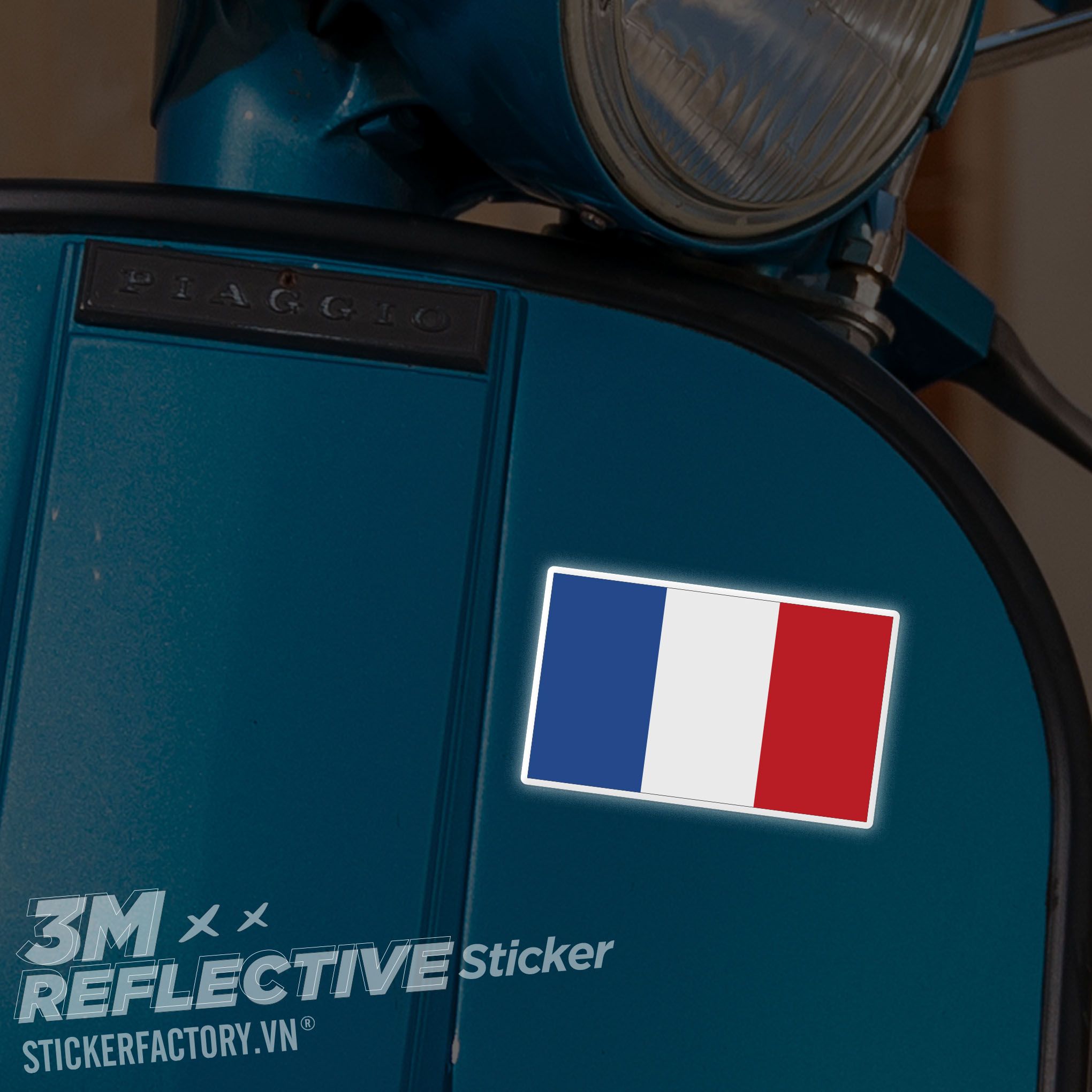 FRANCE FLAG 3M - Reflective Sticker Die-cut