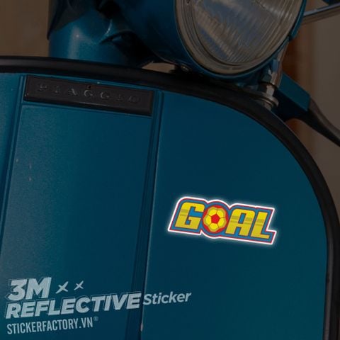  GOAL 3M - Reflective Sticker Die-cut 