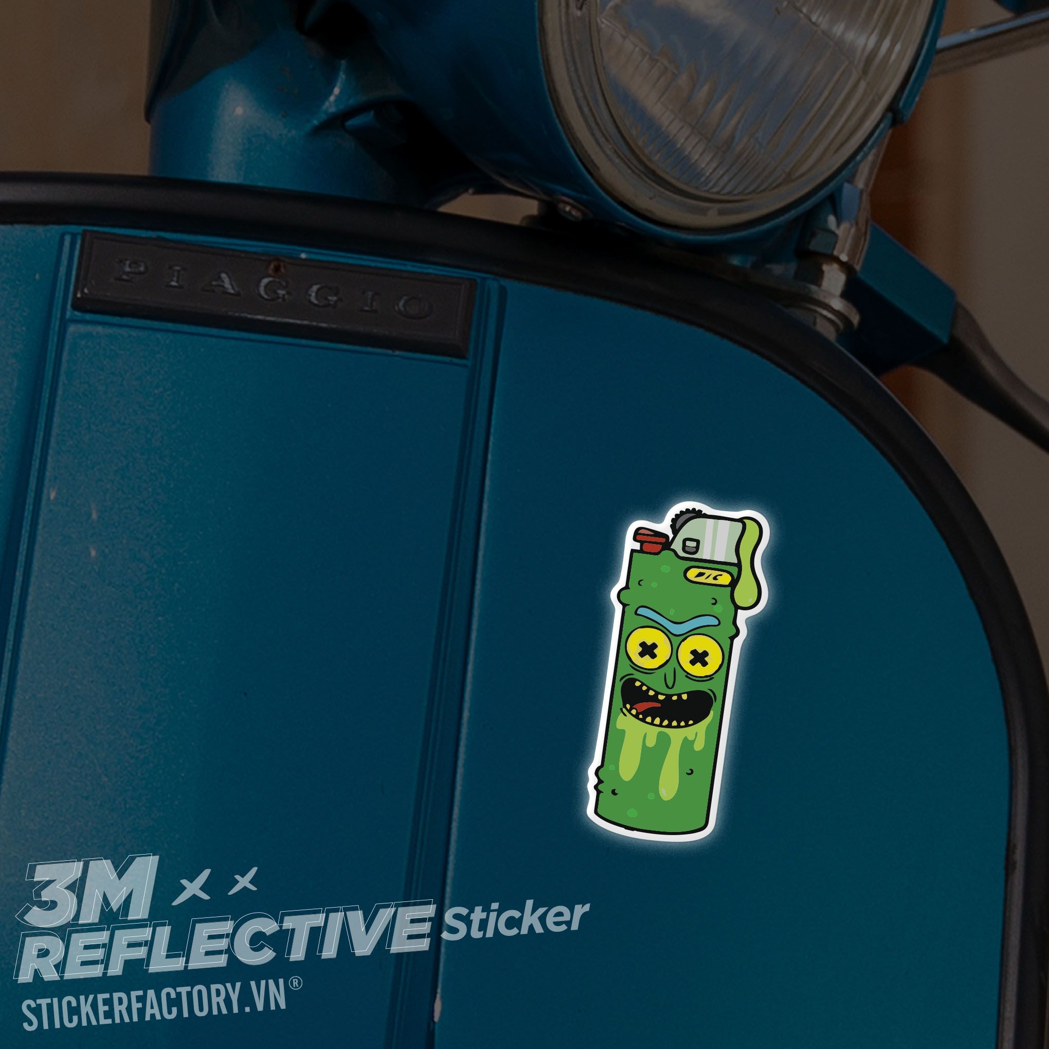 MONSTER LIGHTER 3M - Reflective Sticker Die-cut