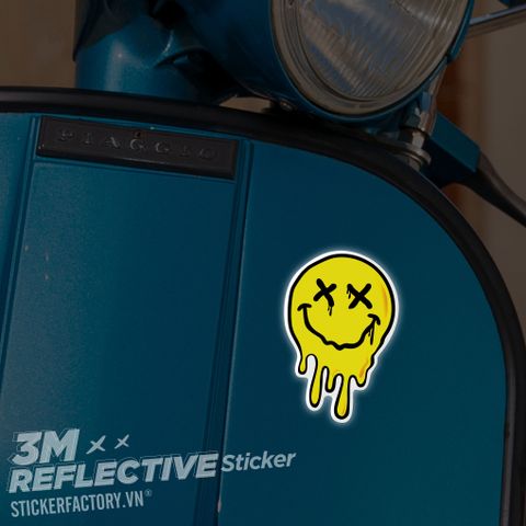  MELTING SMILE XX 3M - Reflective Sticker Die-cut 