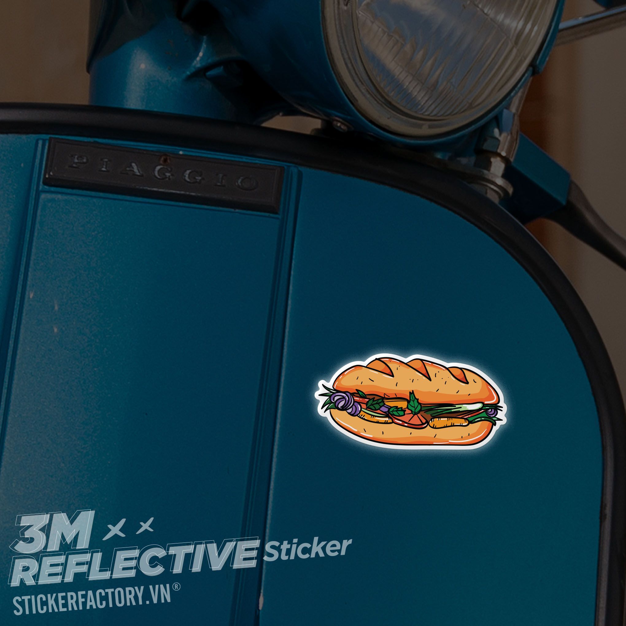 BANH MI 3M - Reflective Sticker Die-cut