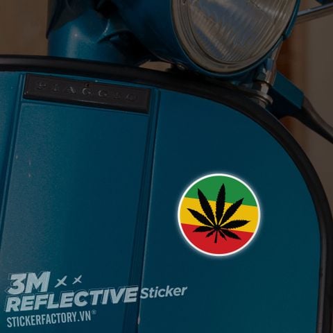  CANNABIS LOGO 3M - Reflective Sticker Die-cut 