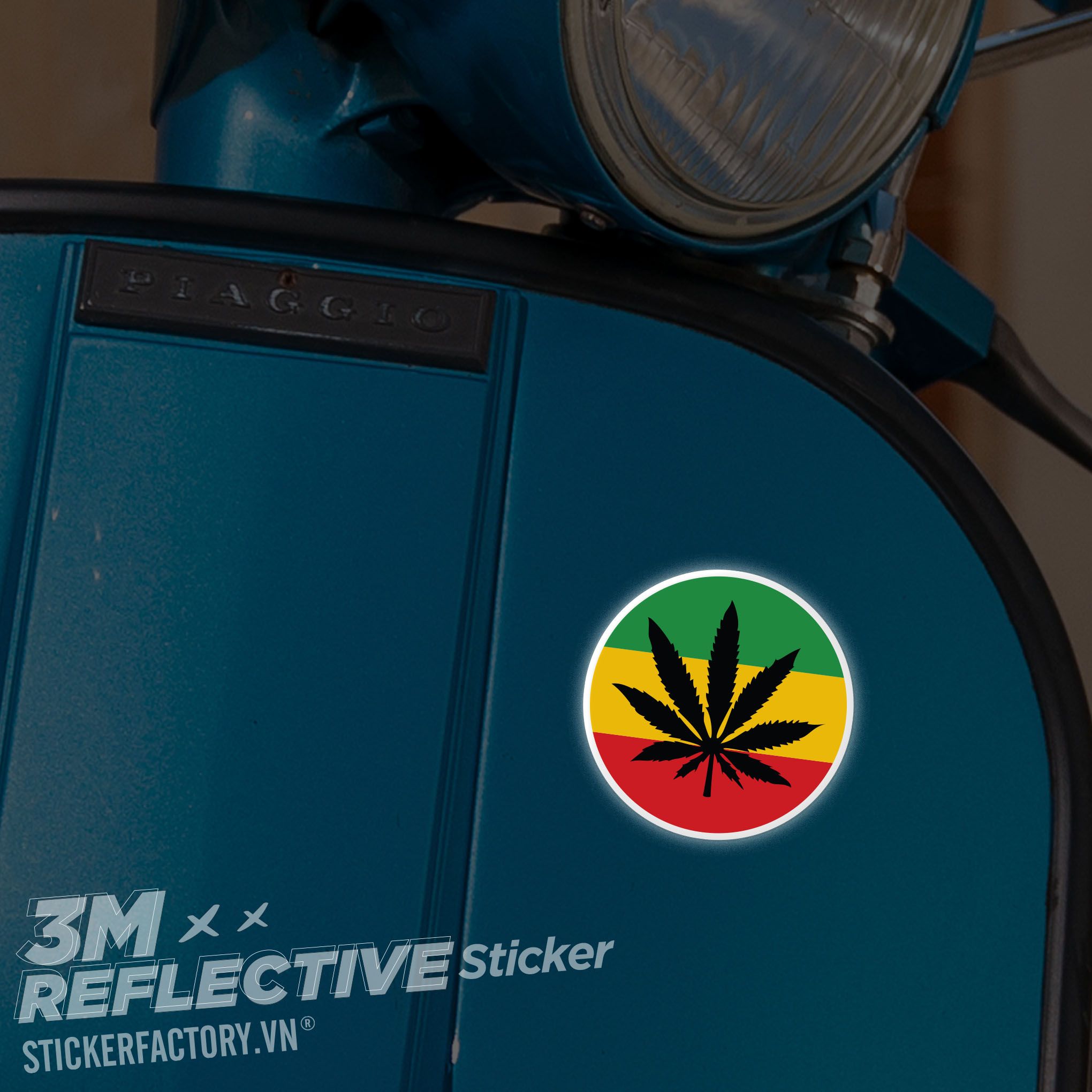 CANNABIS LOGO 3M - Reflective Sticker Die-cut