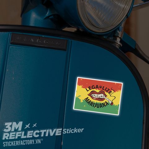  LEGA LIZE MARIJUANA 3M - Reflective Sticker Die-cut 