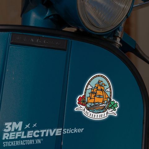  SHIP TATTOO 3M - Reflective Sticker Die-cut 