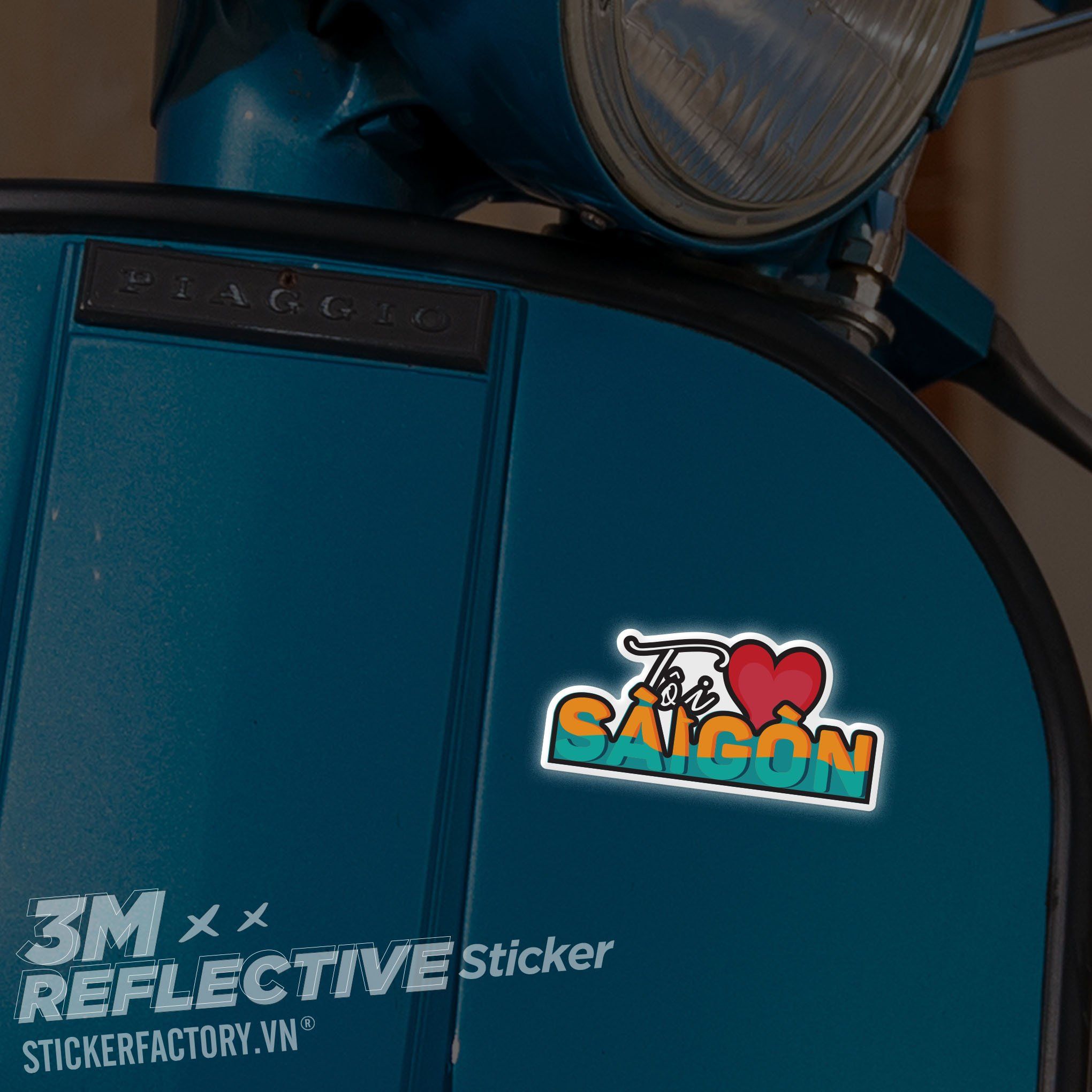 TÔI YÊU SAIGON 3M - Reflective Sticker Die-cut