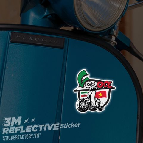  VESPA ENJOY YOUR RIDE 3M - Reflective Sticker Die-cut 