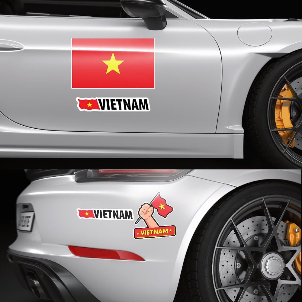 FLAG OF VIETNAM - Decoration Sticker