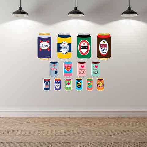  BEER CAN - Decoration Sticker 