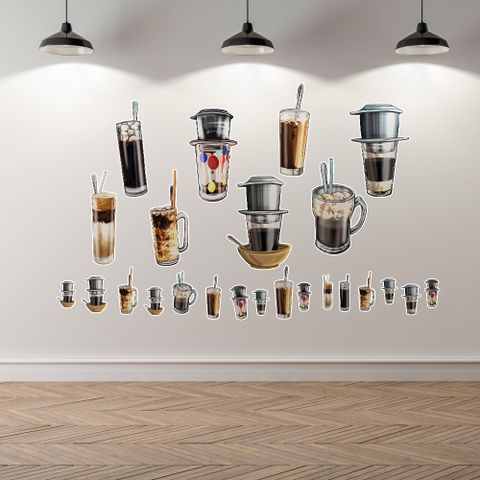  VIETNAMESE COFFEE CÀ PHÊ - Decoration Sticker 