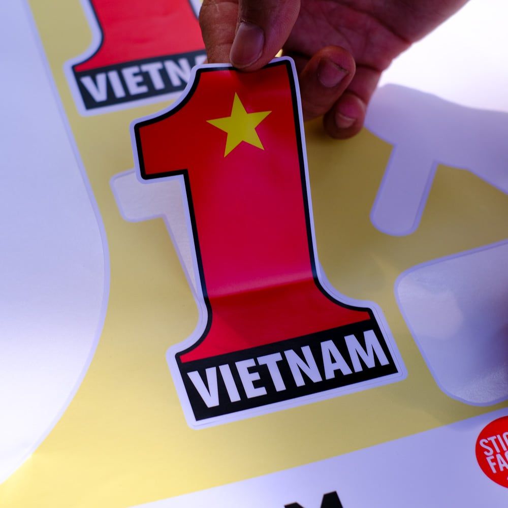 FLAG OF VIETNAM - Decoration Sticker