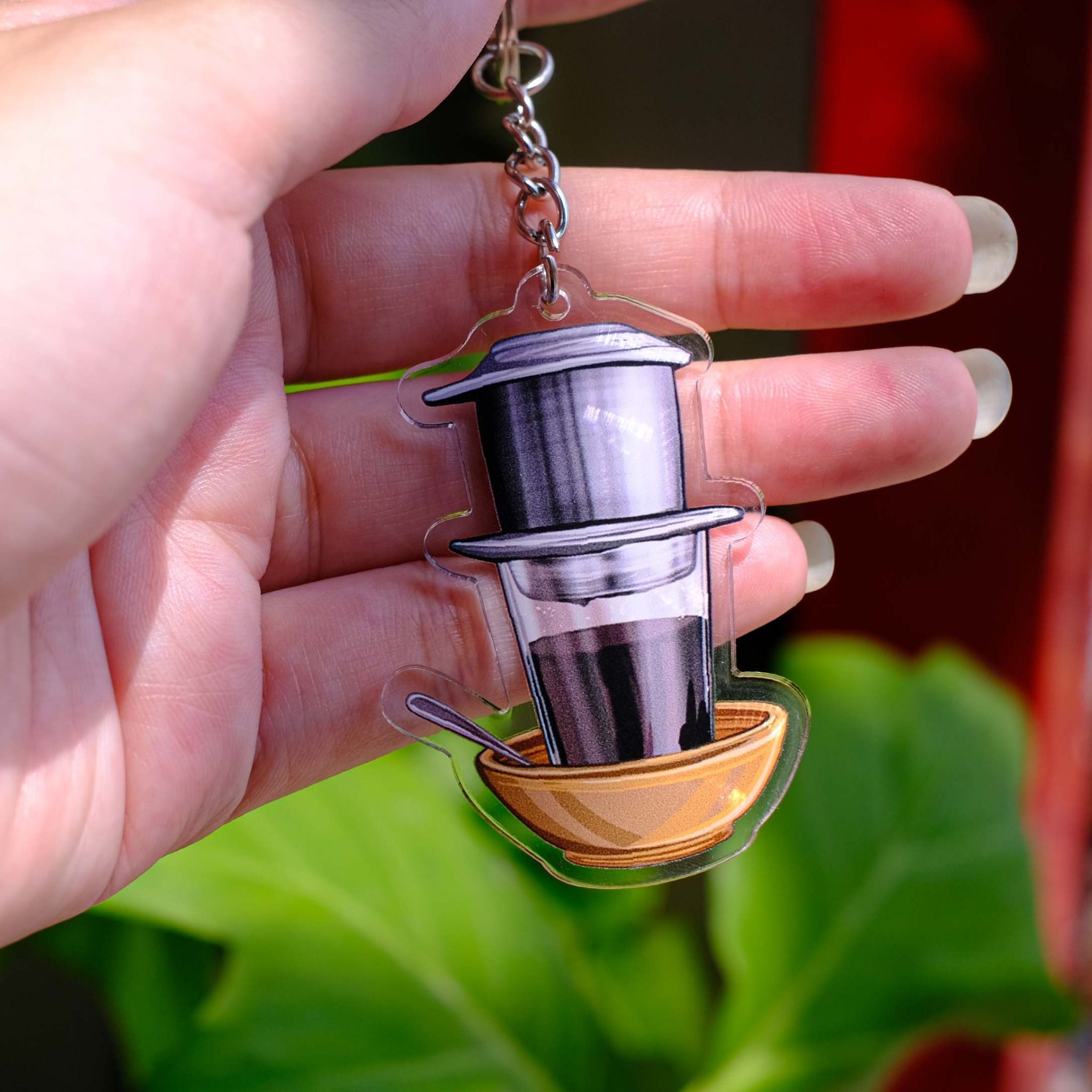 KC0014 Ly Cà Phê Pha Phin - Móc khóa Acrylic