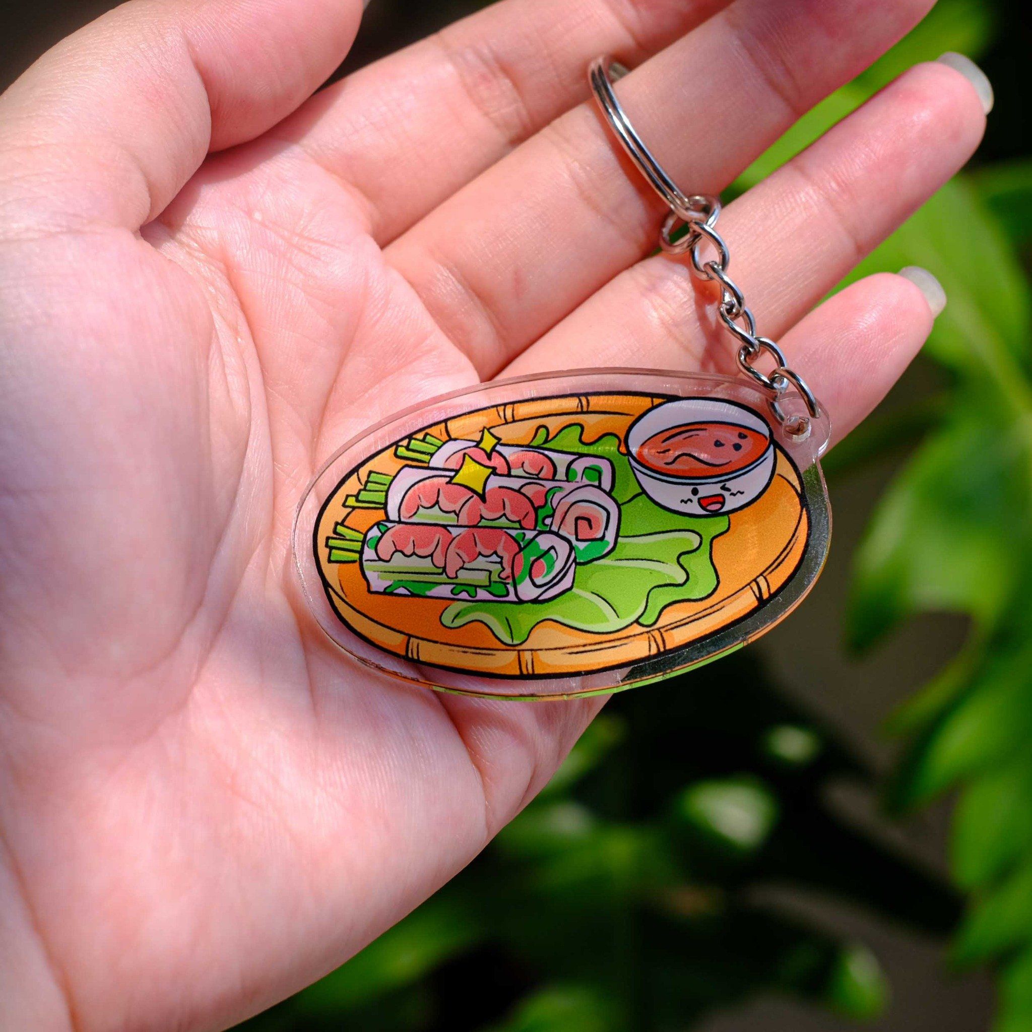 KC0025 Bánh Xèo - Móc khóa Acrylic