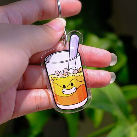  KC0017 Cà Phê Sữa Cute - Móc khóa Acrylic 