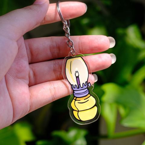  KC0012 Đèn Dầu - Móc khóa Acrylic 