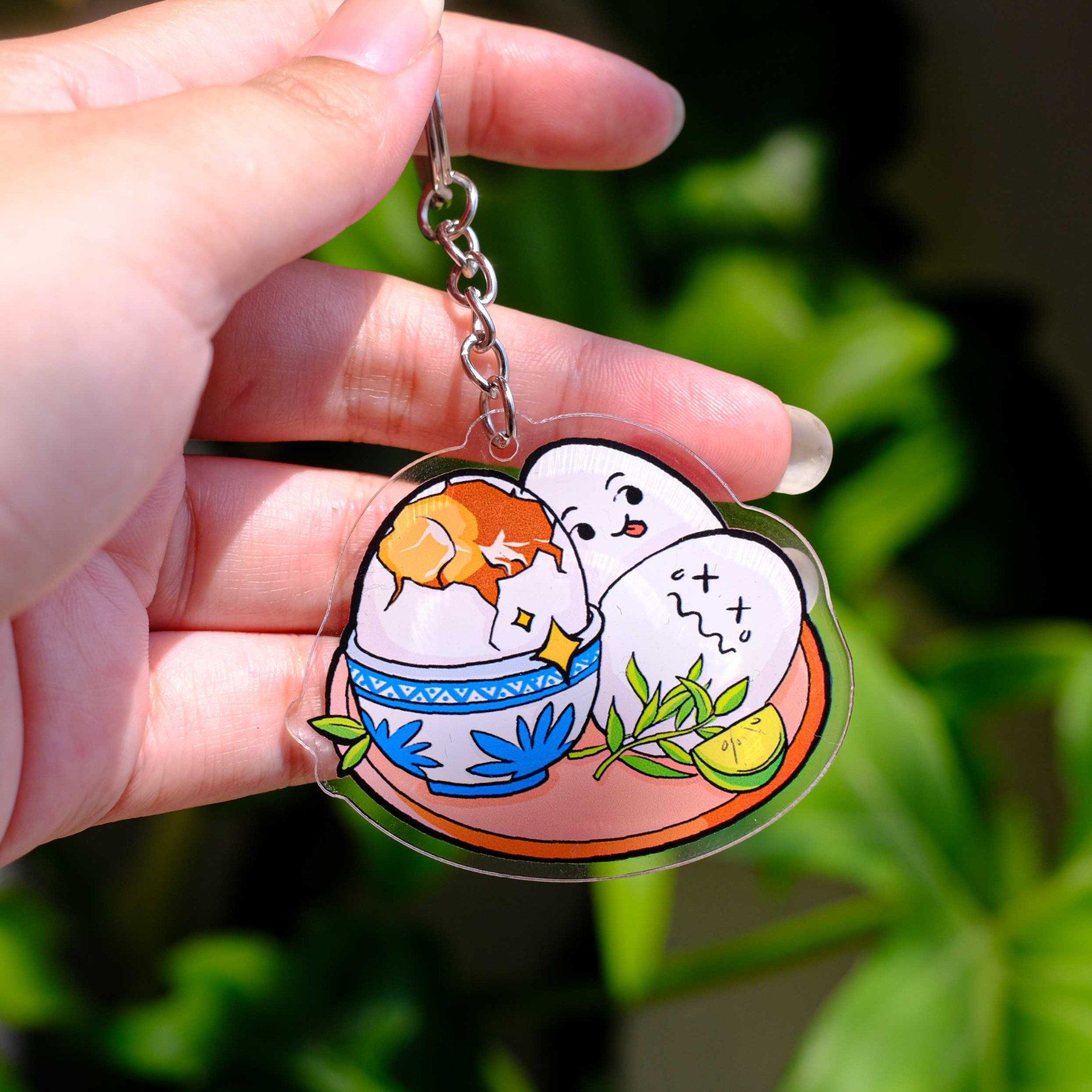 KC0022 Hột Vịt Lộn - Móc khóa Acrylic