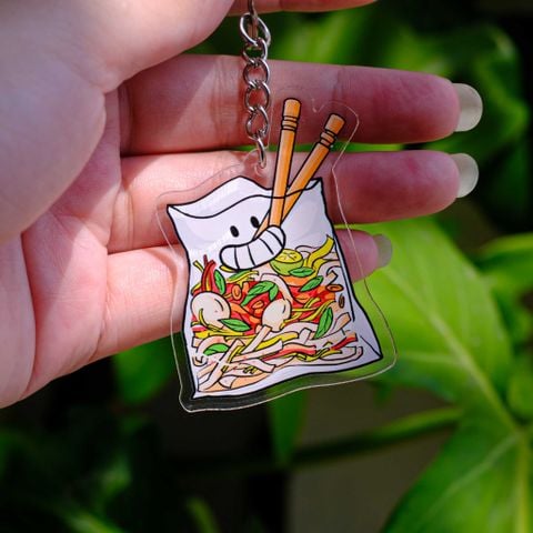  KC0024 Bánh Tráng Trộn - Móc khóa Acrylic 