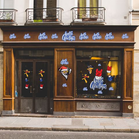  HELLO CHRISTMAS - Noel Decoration Sticker 