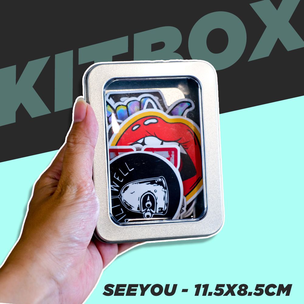 KITBOX SEEYOU 11.5x8.5cm - Hộp thiếc trơn