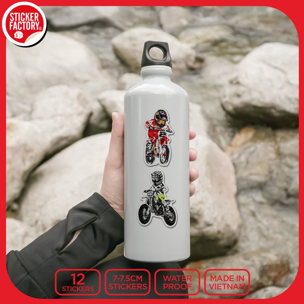 SET12011 XE ĐỊA HÌNH – Set 12 Die Cut Sticker Pack