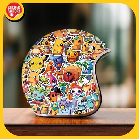  Pikamon Funny Animal - Set 100 sticker 