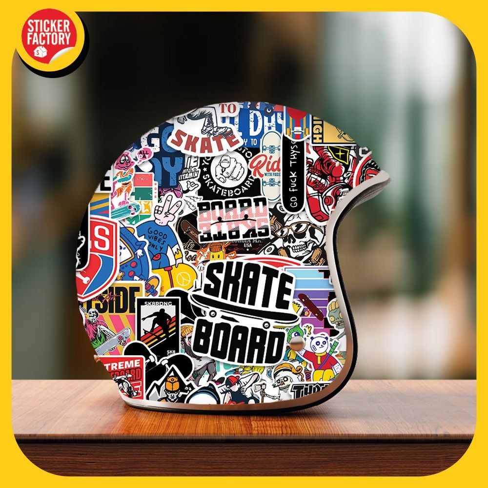 Skate Board - Set 100 sticker hình dán