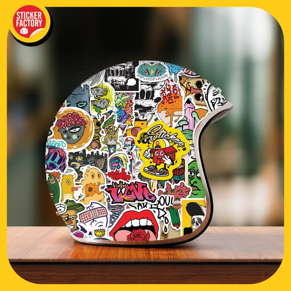 Streetstyle - Set 100 sticker hình dán