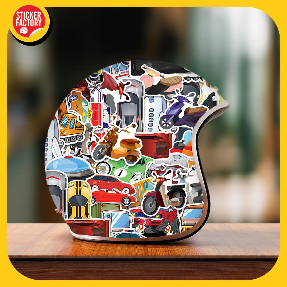 Transportation for Kids - Phương tiện giao thông - Set 100 sticker hình dán