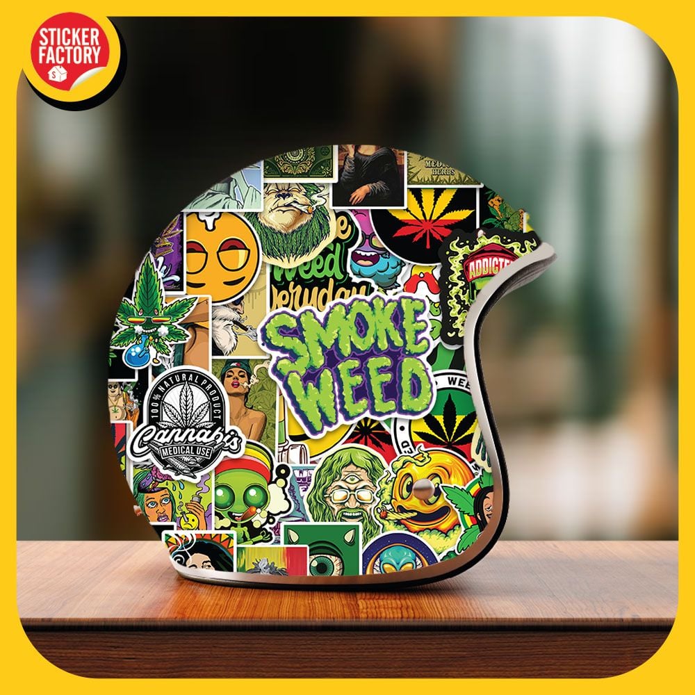 Weed - Set 100 sticker hình dán