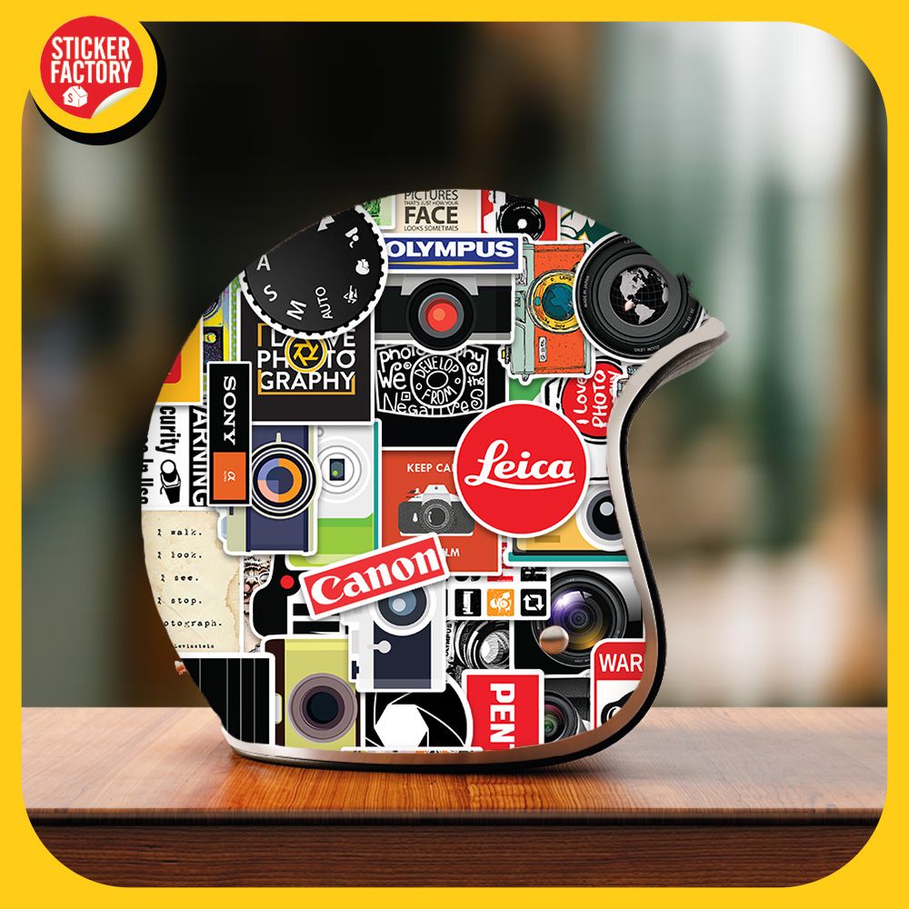 Camera - Set 100 sticker hình dán