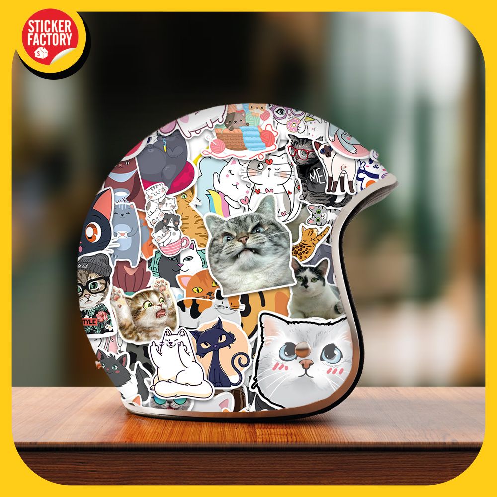 MÈO CATS - Set 100 sticker hình dán