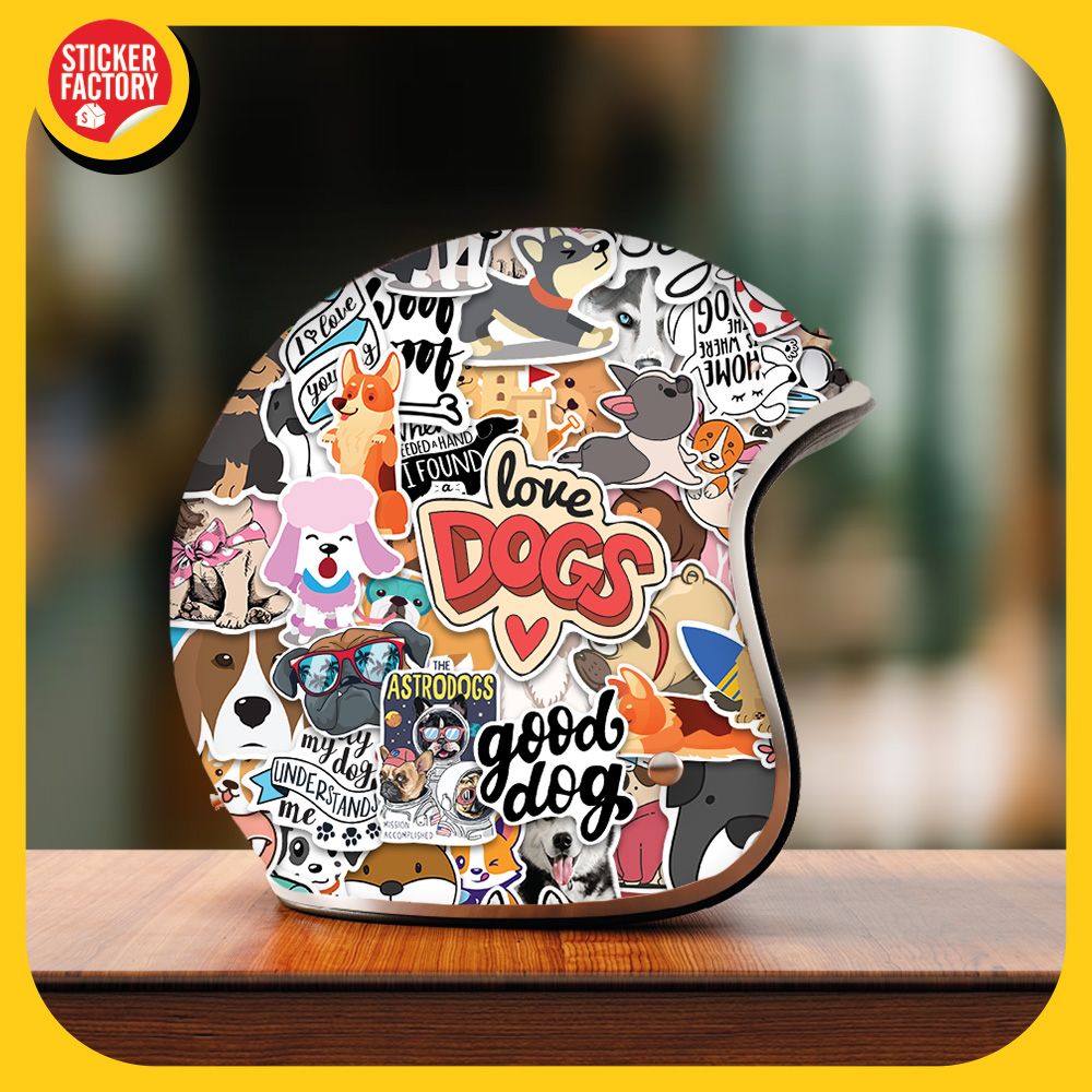 Chó Dogs - Set 100 sticker hình dán