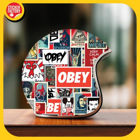  Obey - Set 100 sticker hình dán 