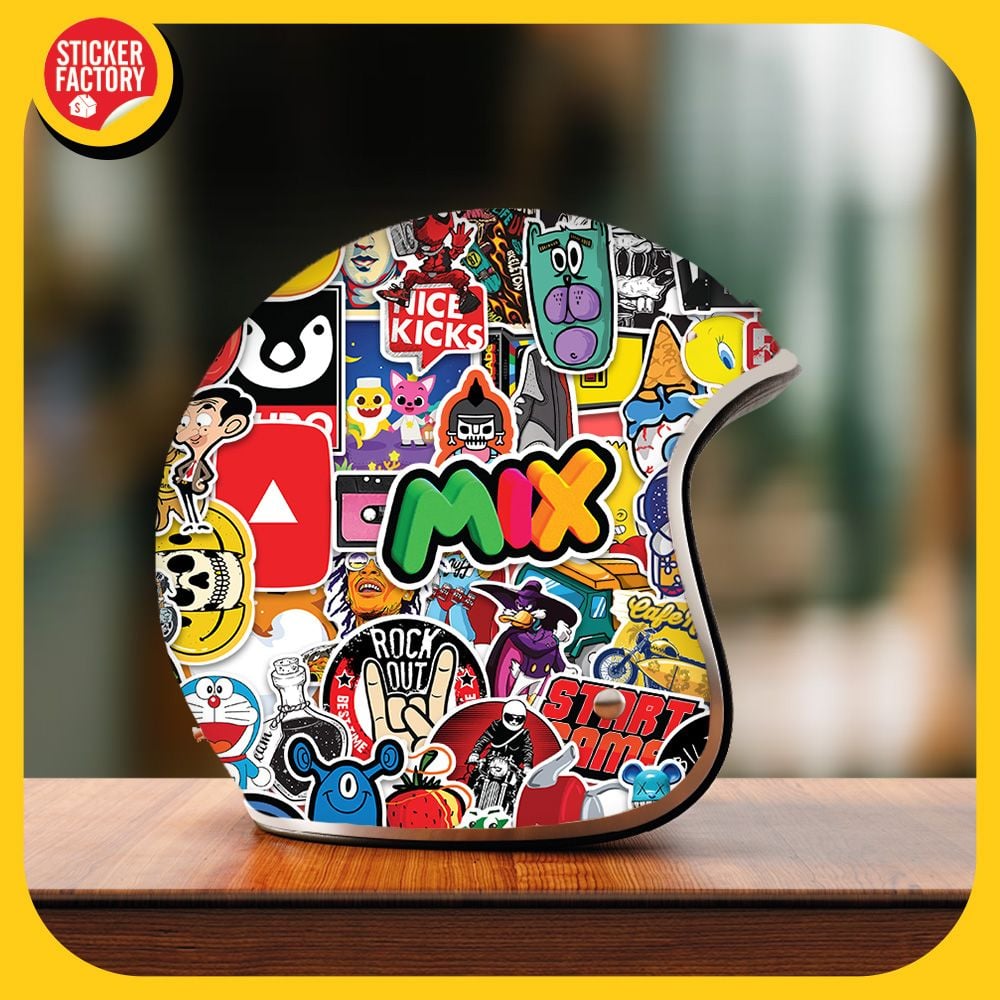 Mix Hỗn Hợp - Set 100 sticker hình dán
