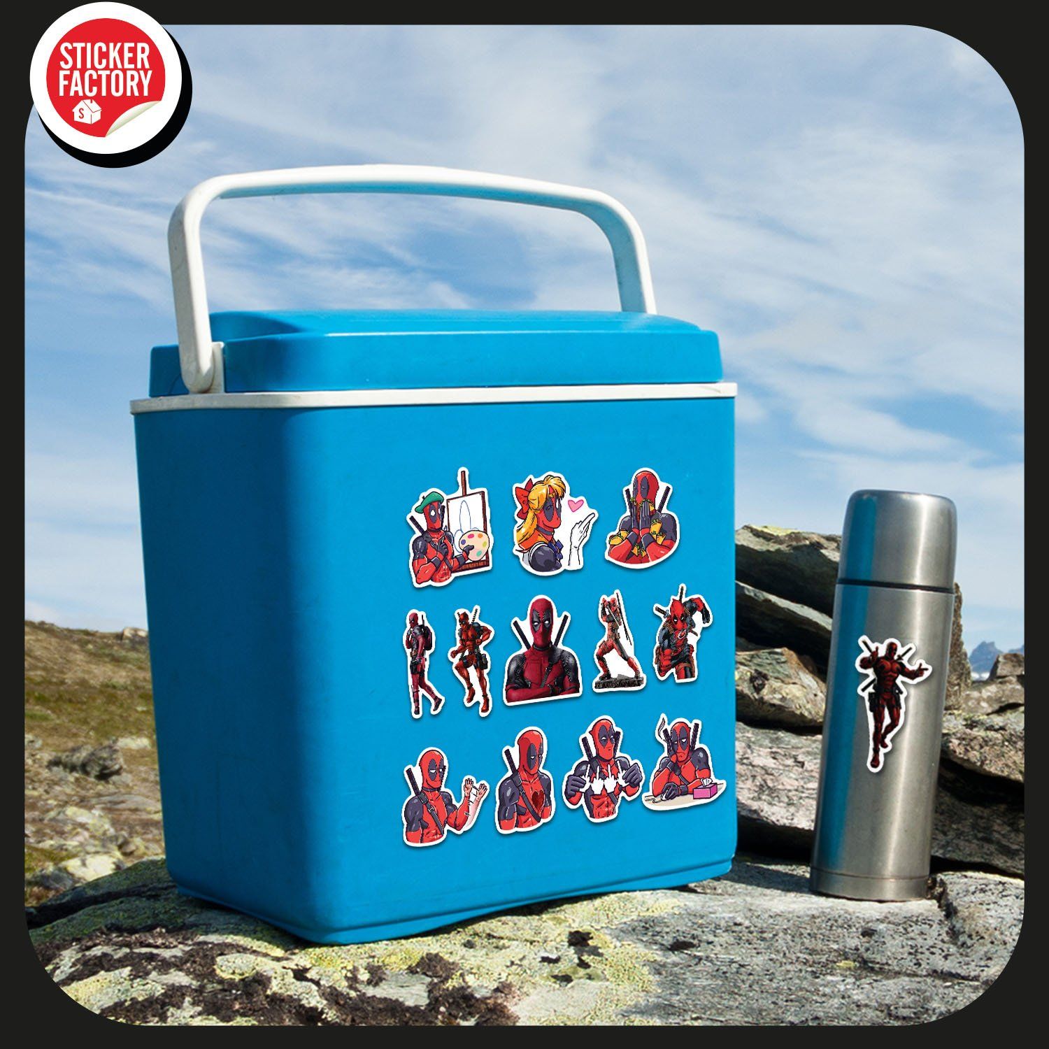 Deadpool - Set 30 sticker hình dán