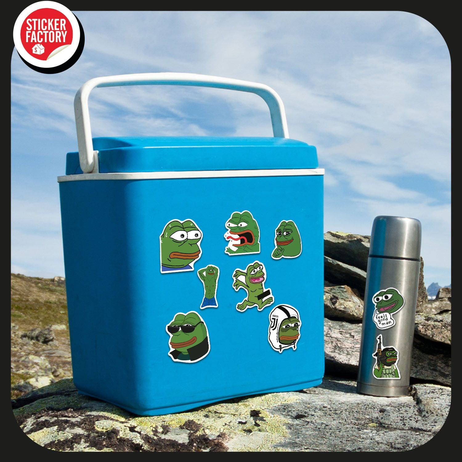 Pepe Frog - Set 30 sticker hình dán