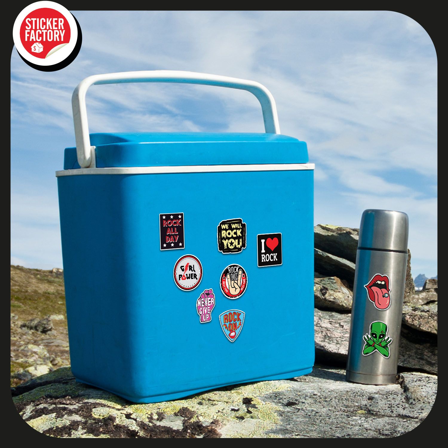 Rock - Set 30 sticker hình dán