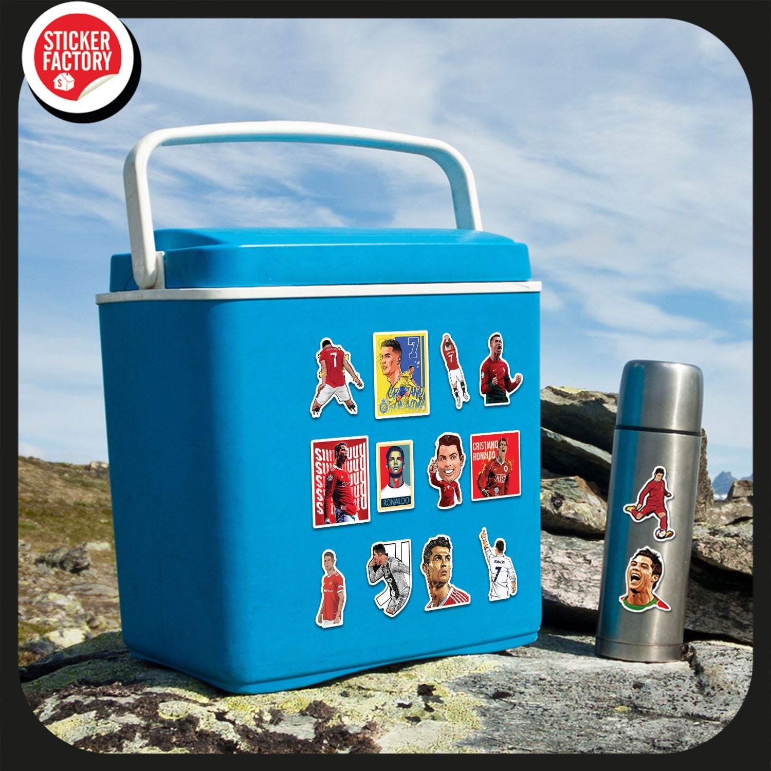 Cristiano Ronaldo - Set 30 sticker hình dán
