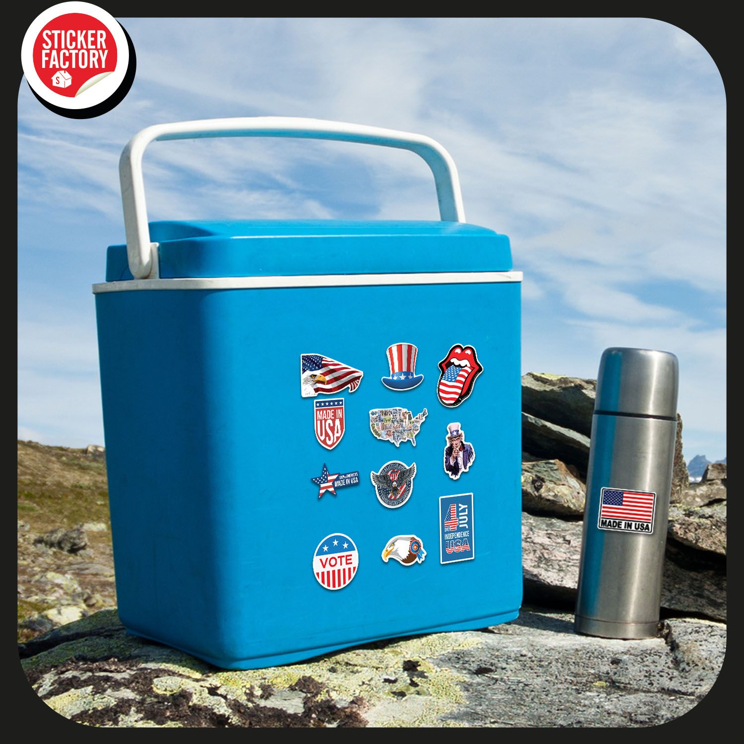 USA - Set 30 sticker hình dán