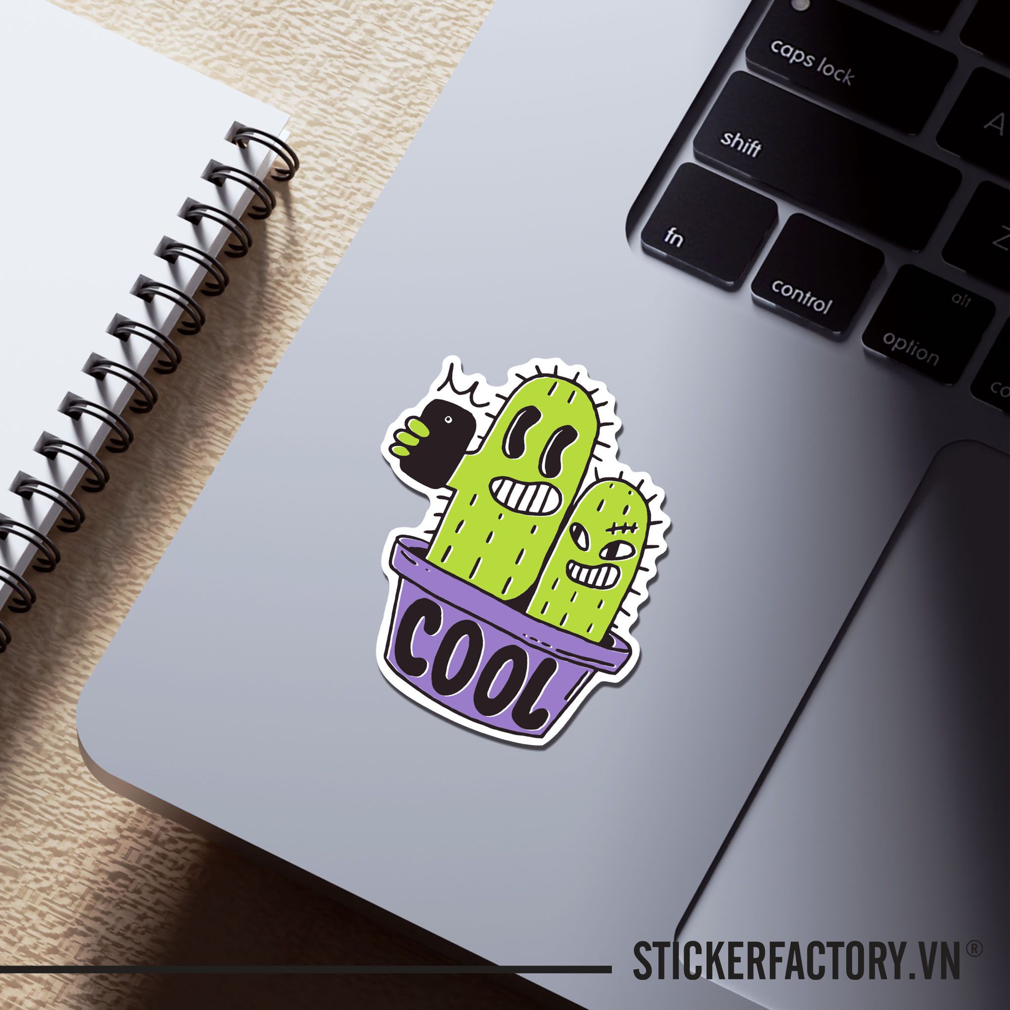 COOL CACTUSES 7cm - Sticker Die-cut hình dán cắt rời